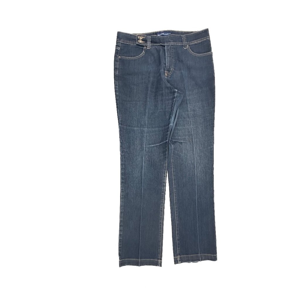BandolinoBlu Straight Leg‎ Women's size 12 Dark Wash Blue Denim Jeans